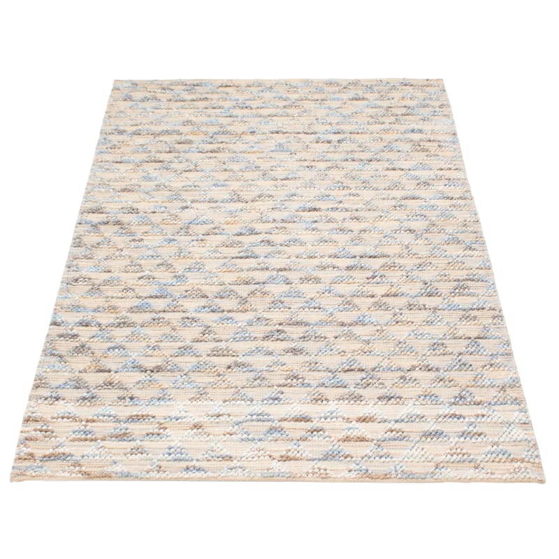 ECARPETGALLERY Braid weave Sienna Cream Wool Rug - 5'0 x 8'2