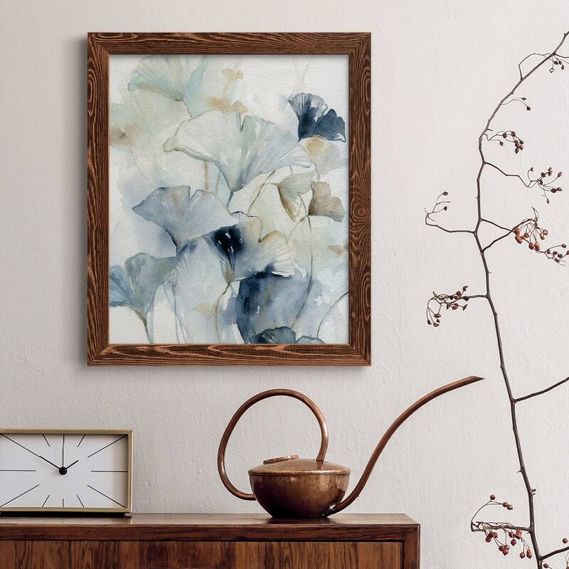 Indigo Ginkgo I-Premium Framed Canvas - Ready to Hang