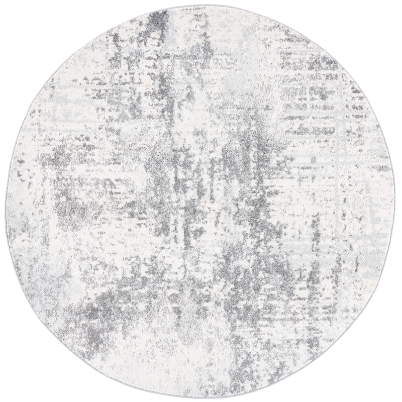 SAFAVIEH Tulum Emmaline Modern Abstract Rug - 6'7" Round