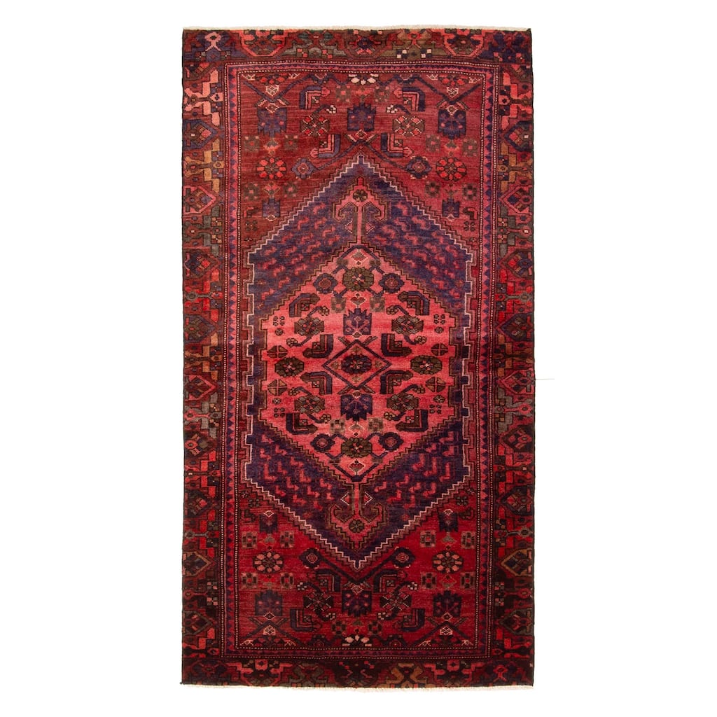 ECARPETGALLERY Hand-knotted Andelz Red Wool Rug - 3'6 x 6'7