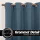 preview thumbnail 23 of 25, Aurora Home Antique Silver Grommet Top Thermal Insulated Blackout Curtain Panel Pair