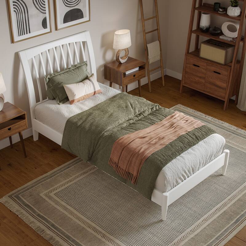 Orleans Solid Wood Low Profile Sleigh Platform Bed