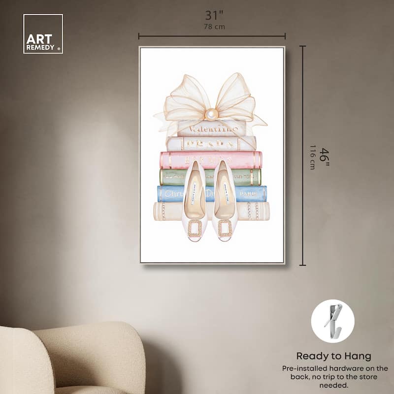 Bow And Buckles Canvas by Art Remedy