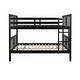 preview thumbnail 14 of 19, Full over Full Bunk Bed with Ladder for Bedroom