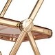 preview thumbnail 61 of 61, LeisureMod Lawrence Acrylic Folding Chair W/ Gold Metal Frame - 30"