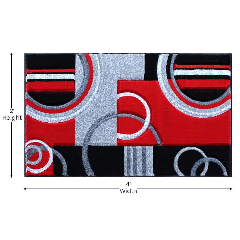 Modern Geometric Design Abstract Area Rug