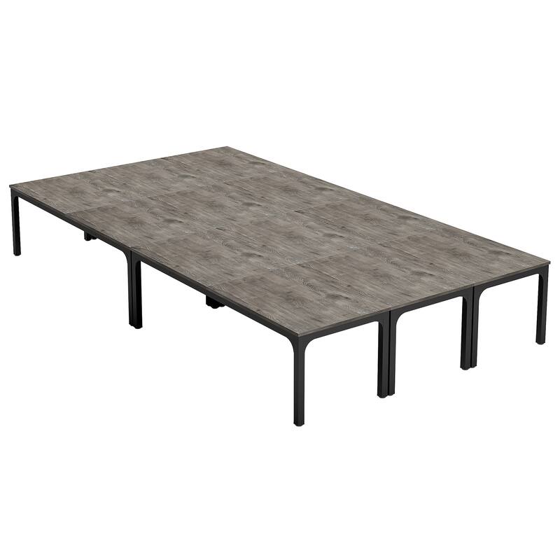 19FT Conference Table,Large Rectangle Meeting Seminar Table for 16-22 Person
