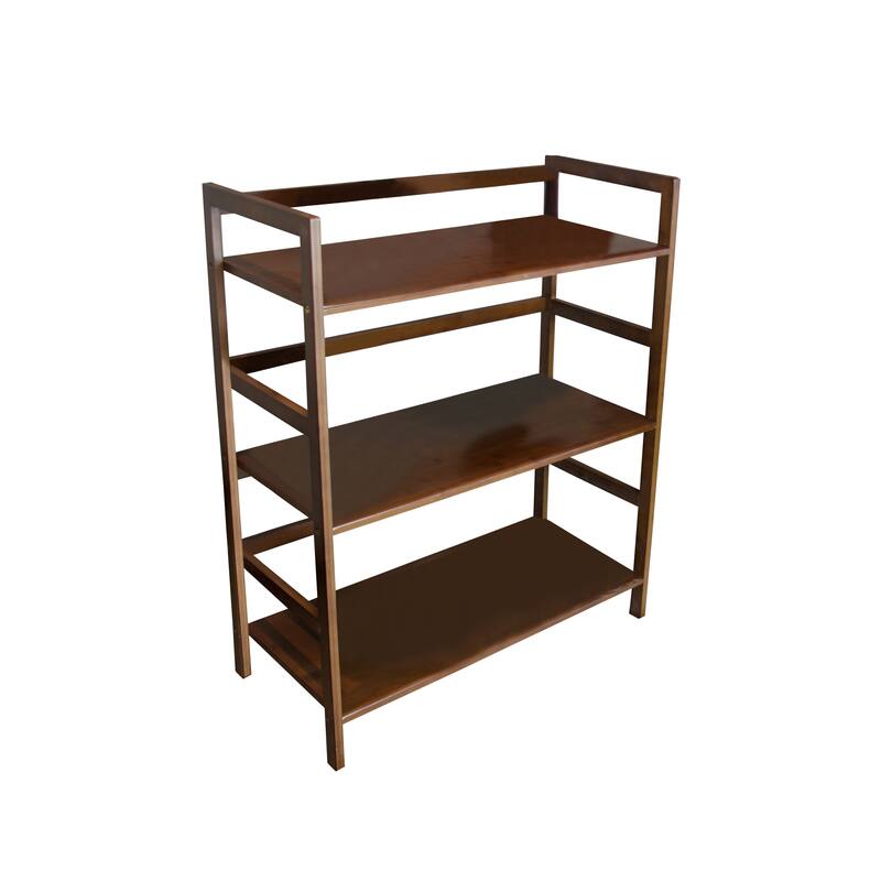 3 Tier Bamboo Frame Stackable Bookshelf