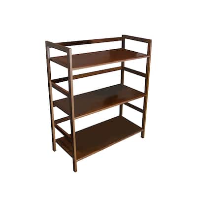 3 Tier Bamboo Frame Stackable Bookshelf