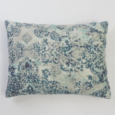 Cottage Home Lina Cotton Linen Peacock Pillow Sham