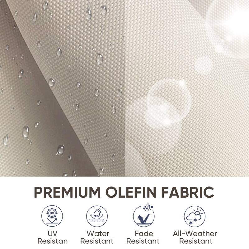 Komodo Metal Frame Dining Chairs with Beige Cushions (4-Pack) - 4-Pack