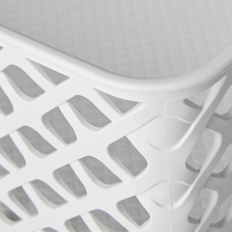 Small Decorative Basket, White, 4 Pack