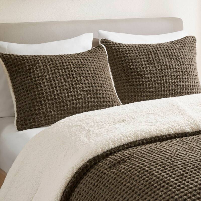GDF Studio - Waffle Knit Chenille Comforter Set