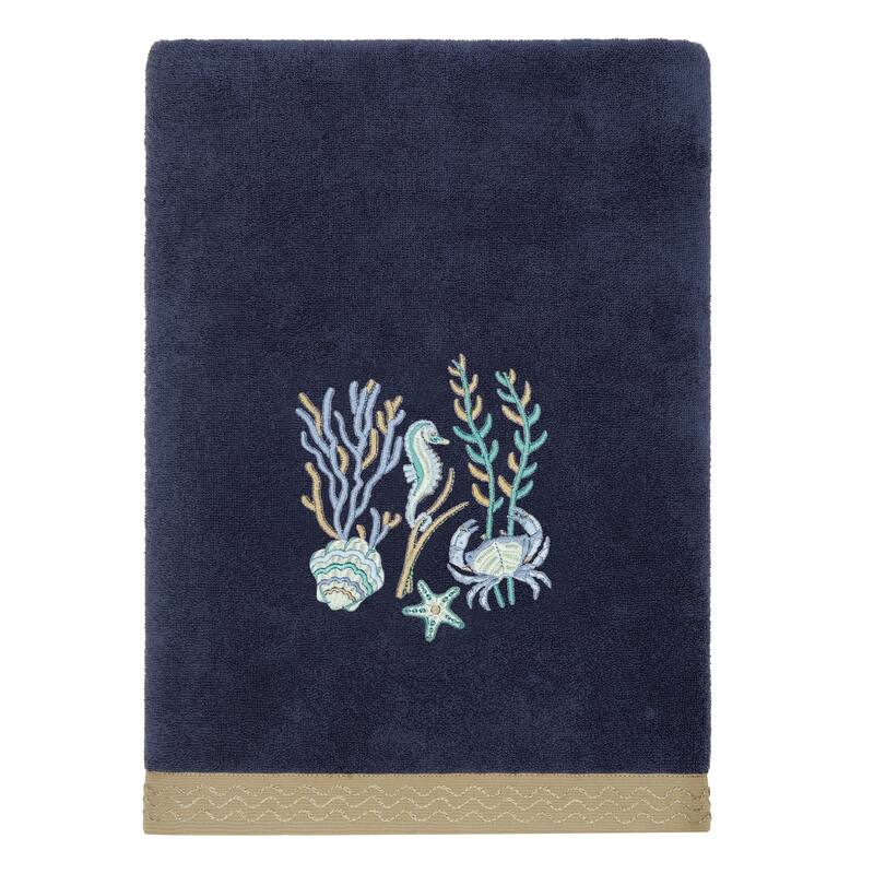 Authentic Hotel and Spa Turkish Cotton Aaron 3PC Embellished Towel Set