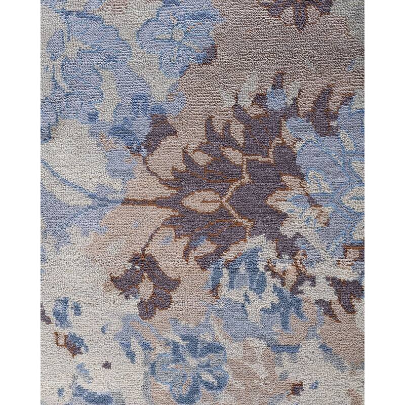 Ikat One-of-a-Kind Hand-Knotted Area Rug - Gray, 8' 2" x 10' 2" - 8' 2" x 10' 2"