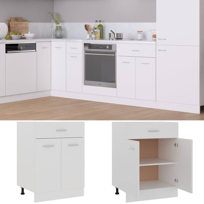vidaXL Kitchen Cabinet Storage Cupboard Under Sink Organizer Engineered Wood