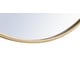 preview thumbnail 16 of 186, Carson Carrington Labbemala Metal Frame Round Mirror