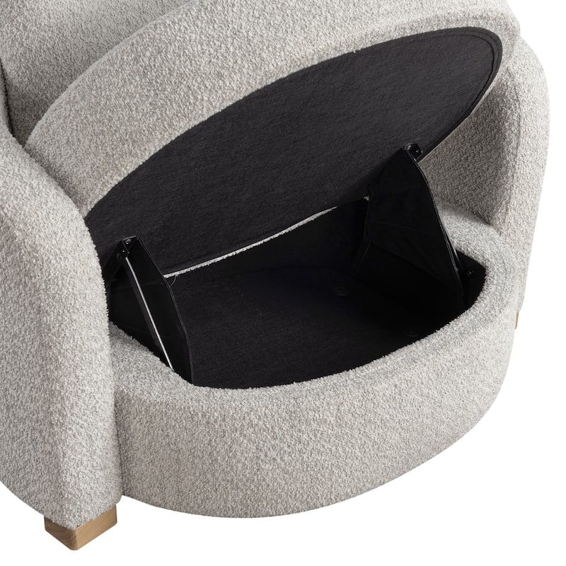 Studio Living Myers Large Accent Chair in Boucle Fabric