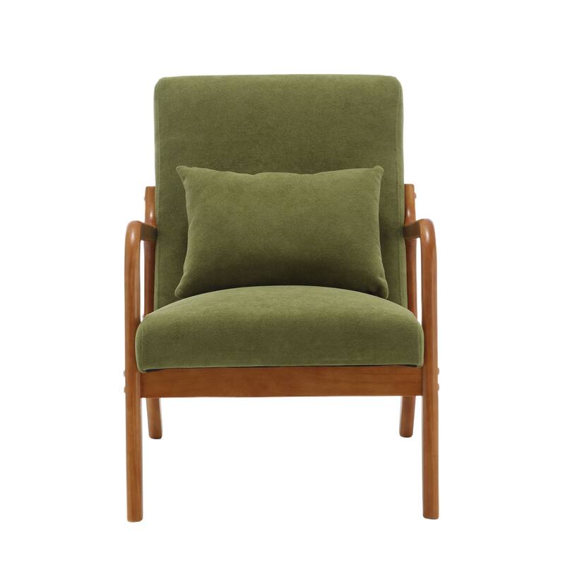 Modern Accent Chair Solid Wood Padding Lounge Armchairs - 23.23" * 29.53" * 30.71"