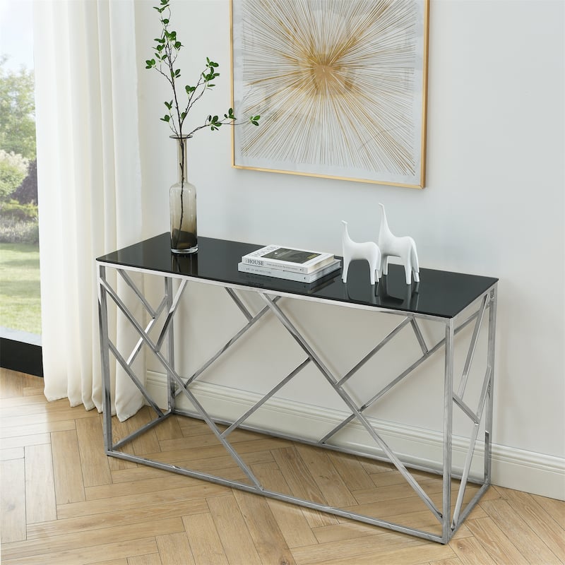 Modern Glass Console Table