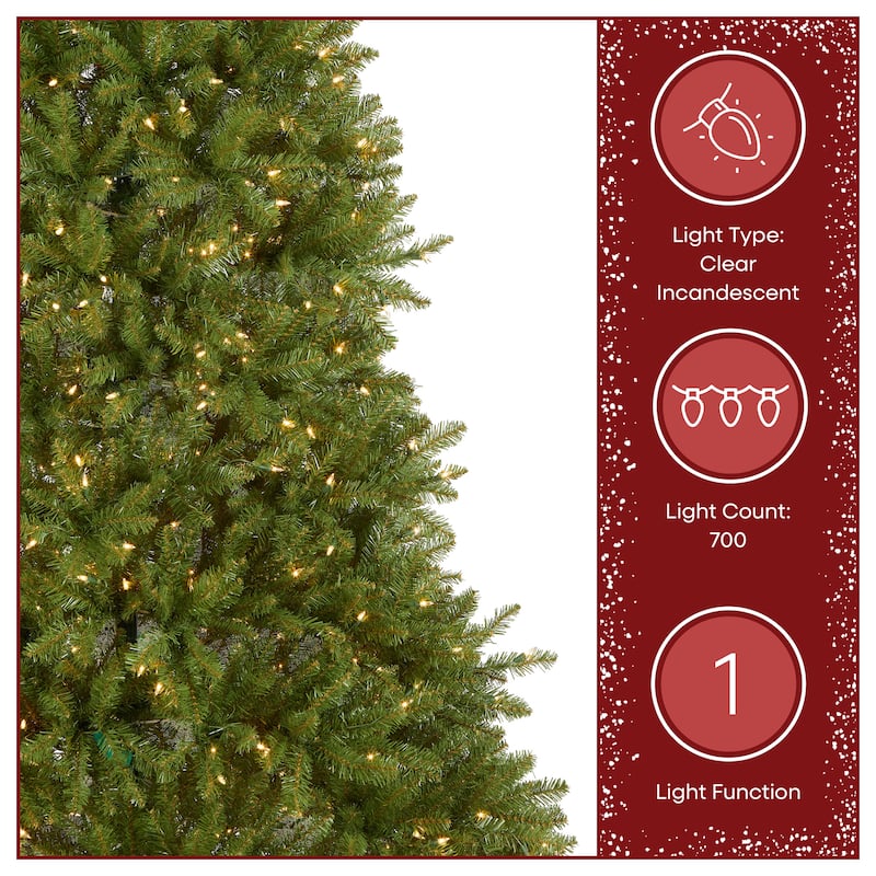 National Tree Company 7 ft. Pre-Lit Dunhill Fir Christmas Tree - 7 Foot
