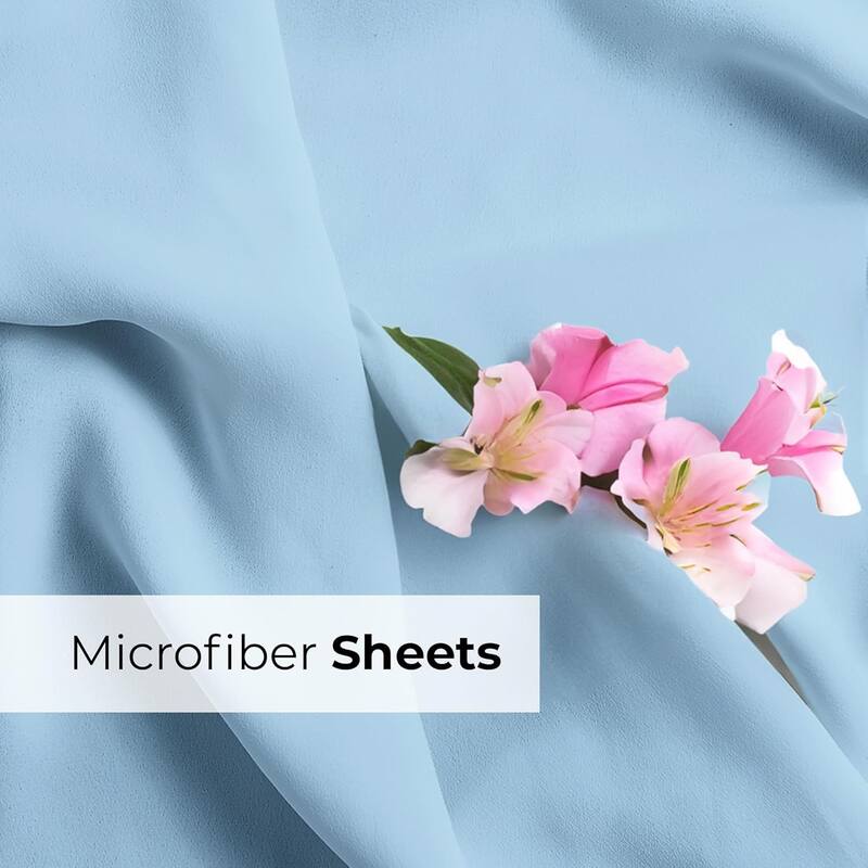 CGK Linens 6 Piece Extra Deep Pocket Microfiber Hotel Luxury Bed Sheets Set