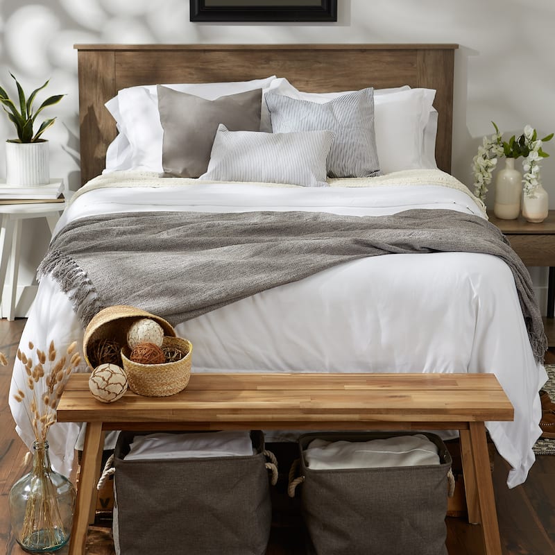 DII Soft Denim Blue Chenille Throw