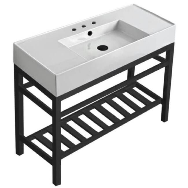 Nameeks Scarabeo 5124-CON2-Three Hole Teorema 2 40" Rectangular