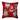 Sparkling Christmas Ornaments 16-inch Throw Pillow Red