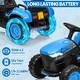 preview thumbnail 17 of 26, 3 in 1 12V Kids Ride on Tractor, Ride on Bulldozer with Detachable Trailer
