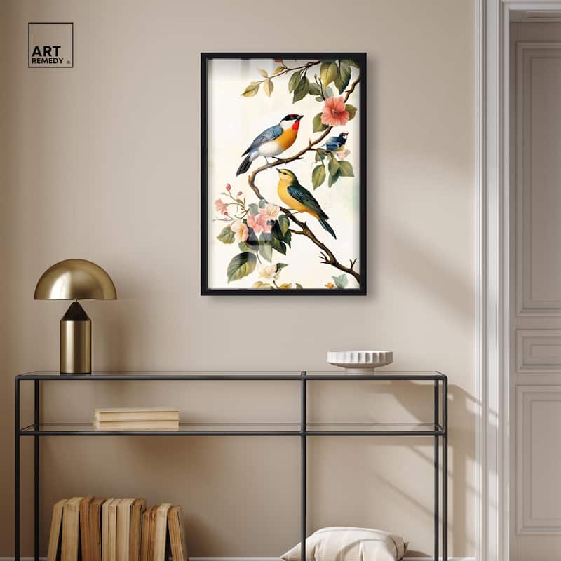 Colorful Perch Shadowbox by Art Remedy