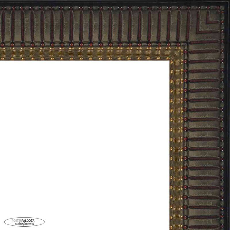 28x20 Traditional Mahogany Complete Wood Picture Frame with UV Acrylic, Foam Board Backing, & Hardware