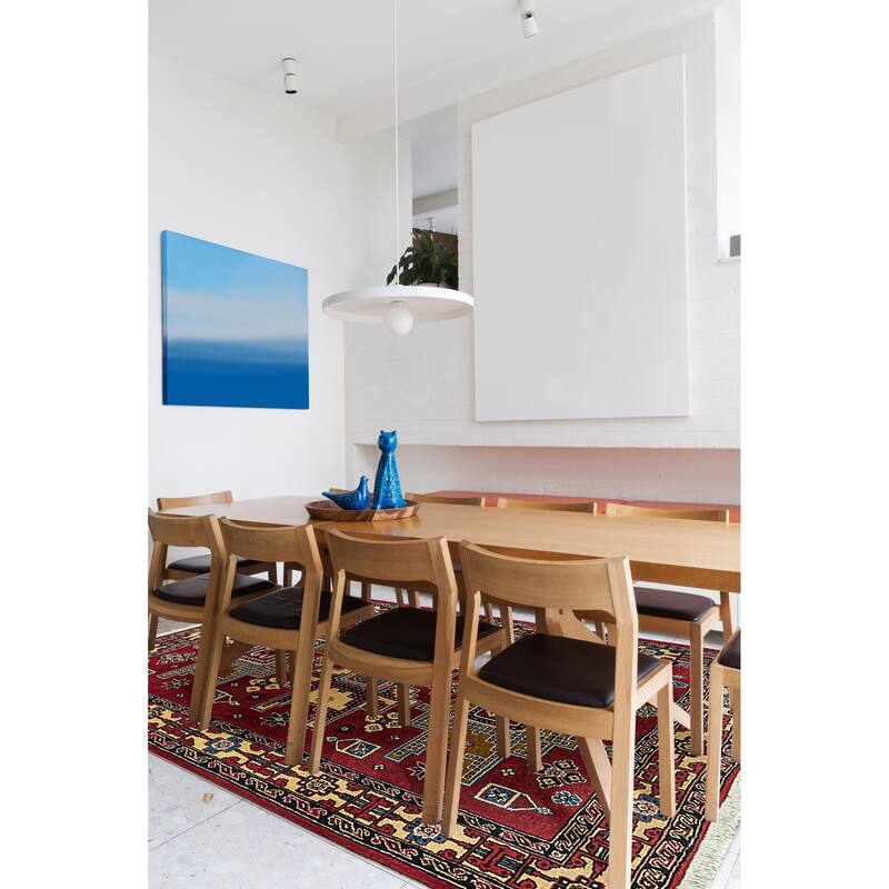 ECARPETGALLERY Hand-knotted Kayseri Vintage Red Wool Rug - 3'5 x 5'0