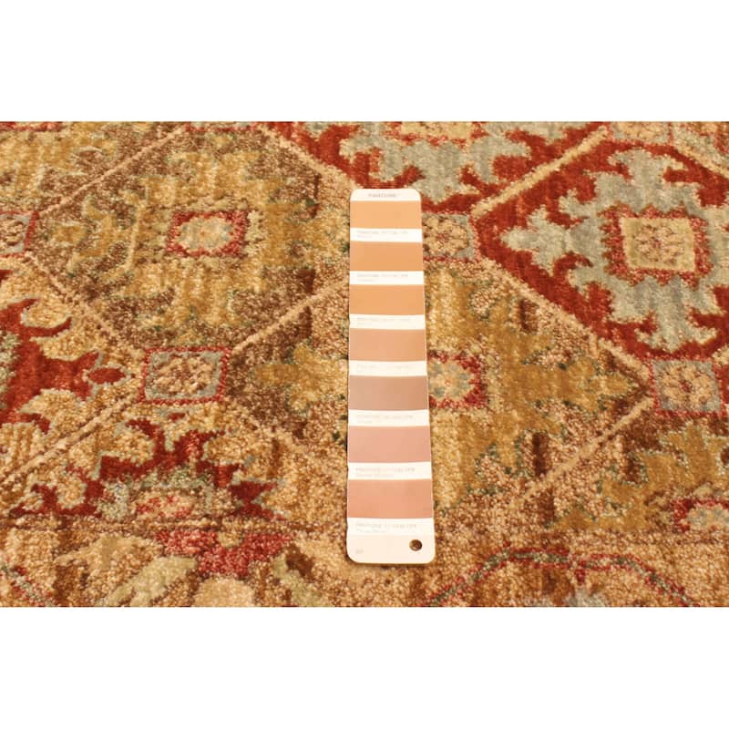 ECARPETGALLERY Hand-knotted Peshawar Ziegler Light Brown Wool Rug - 8'1 x 9'11