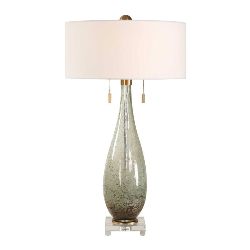 Uttermost Cardoni Green Table Lamp - 18.00" W x 32.25" H x 18.00" D