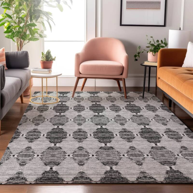 Premium Washable Super Soft Moroccan Boho Mayfield Rug - Gray - 8' x 10' - Rectangle