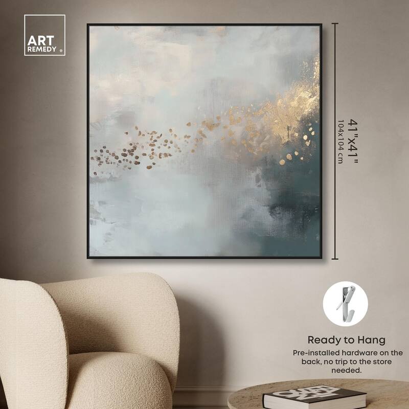 Silvered Hues and Gold I Canvas by Art Remedy