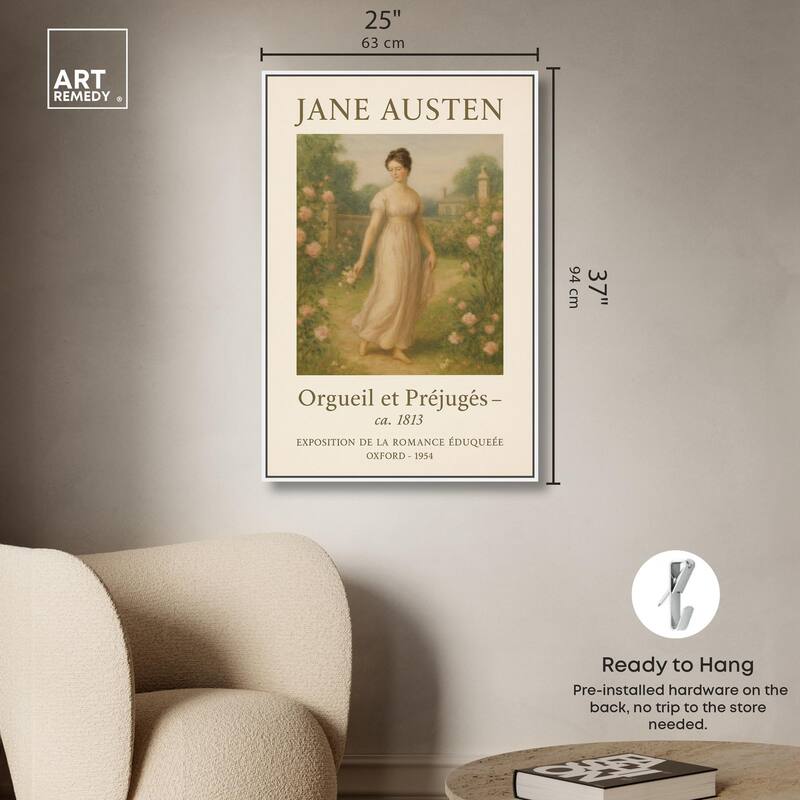 Lady in Austen's World Canvas by Art Remedy