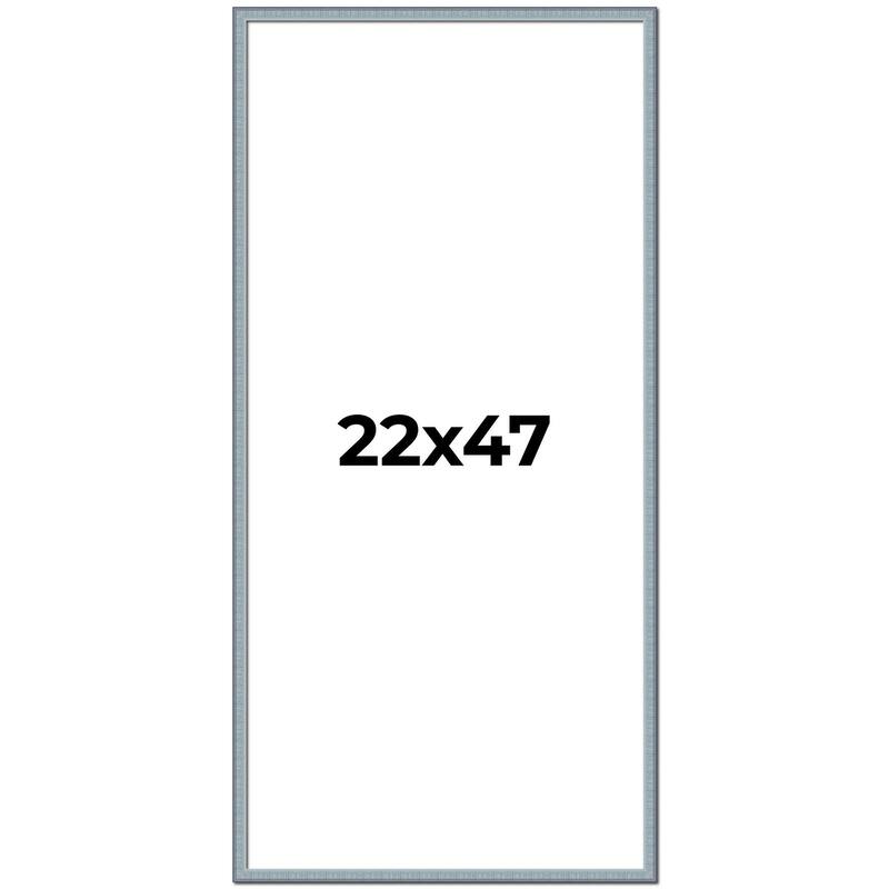 22x47 Frame Rustic Sky Blue Solid Wood Picture Frame | 0.75 Inch
