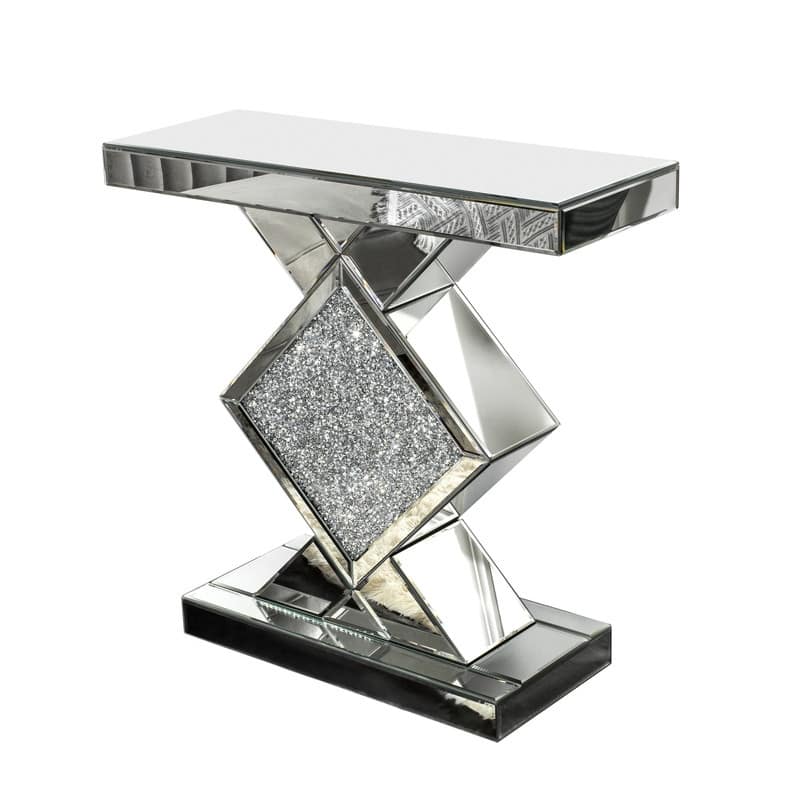 Contemporary Mirrored Console Table