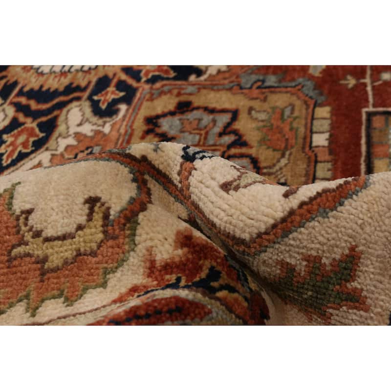 ECARPETGALLERY Hand-knotted Jules Sultane Ivory Wool Rug - 7'9 x 9'8