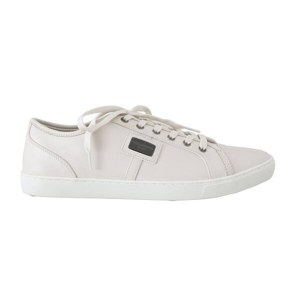 Shop Dolce Gabbana White Leather Mens Casual Men S Sneakers