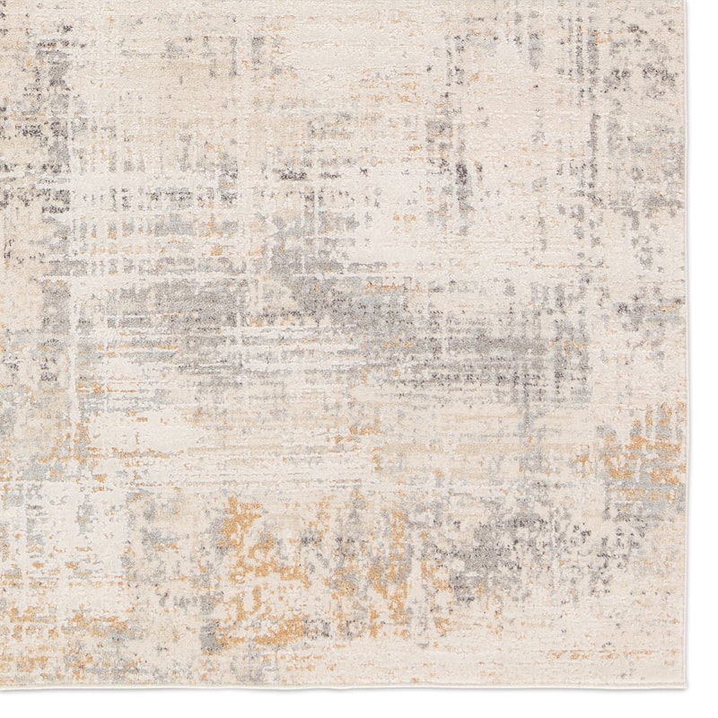 Heera Abstract Cream/Gray Rug
