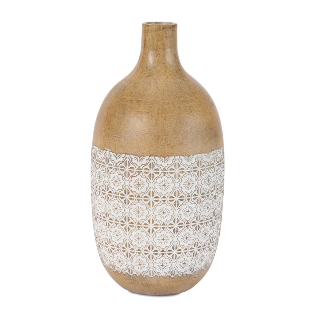 Embossed Pattern Decorative Vase