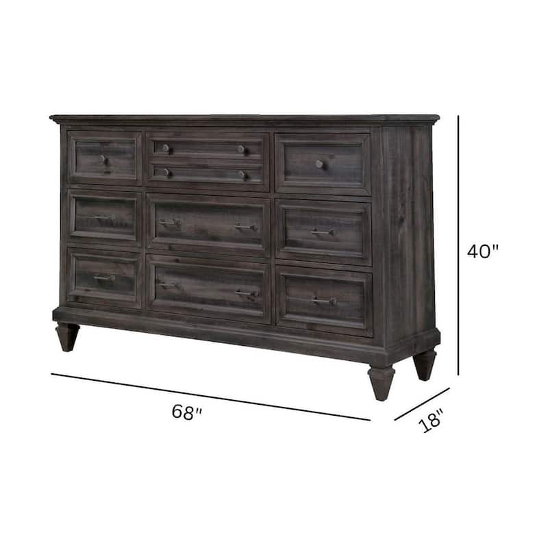 Magnussen Home Calistoga Weathered Charcoal Drawer Dresser