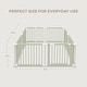 preview thumbnail 29 of 27, Baby Playpen & Baby Gate for Toddler and Babies, Foldable Wooden Large Shape Playpen with Locking Gate by Comfy Cubs