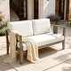 preview thumbnail 79 of 195, Outdoor Teak Solid Wood Patio Furniture Set Loveseat Armchair Table Collection