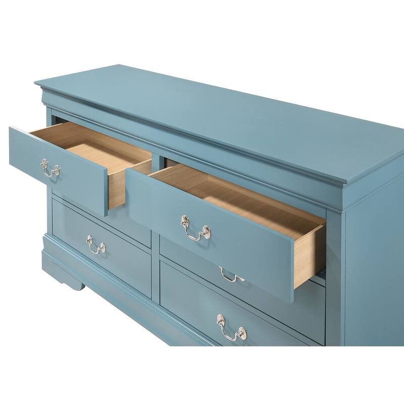 Louis Phillipe 2 6-Drawer Dresser