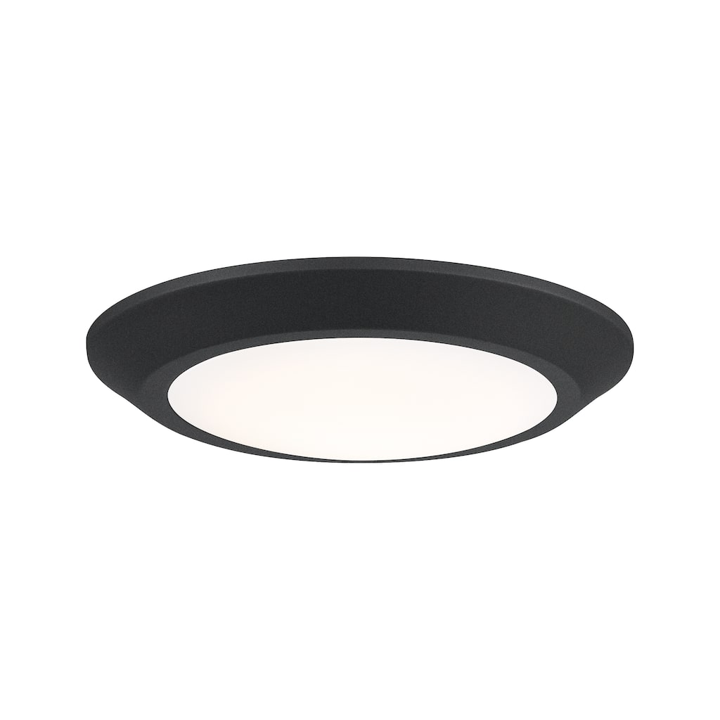 Quoizel Verge Earth Black 7.5-inch LED light Flush Mount