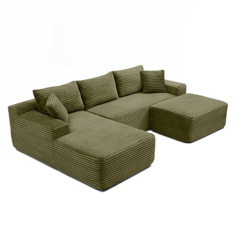 105'' Modular Sectional Sofa, Cloud Sectional Couch with Deep Seat